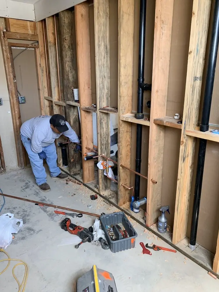 Commercial rough-in plumbing for Gas Line Repair in Lakebay